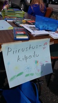 Takakonttikirppiksessä oli lapsille piirustuskilpailu